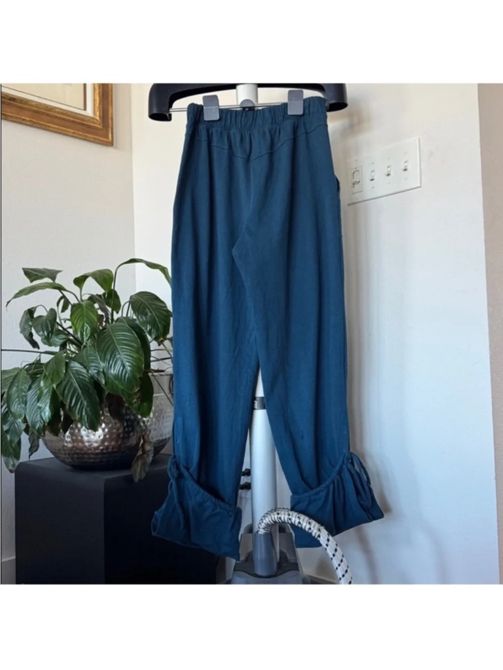 FREE PEOPLE FP Beach Kenny Pants Sz XS Majolica Blue